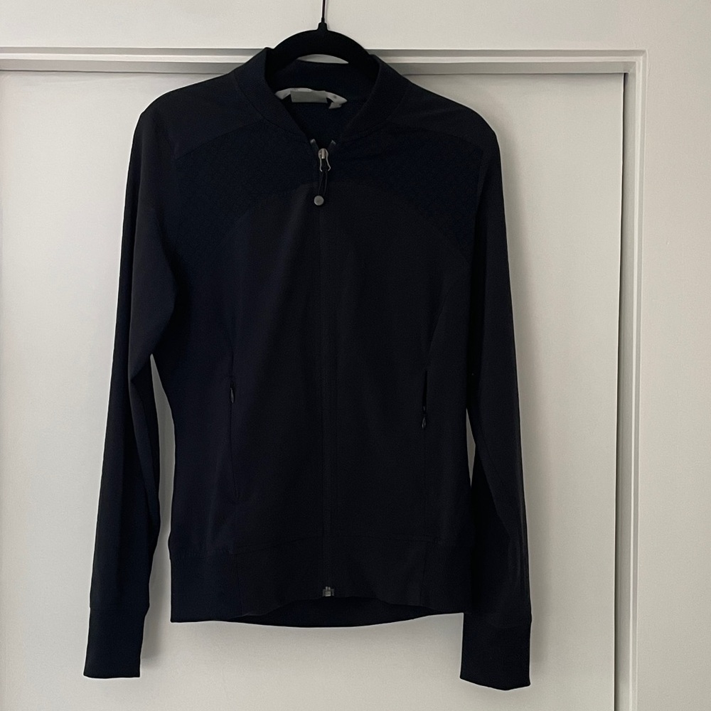 Athleta lightweight black bomber jacket